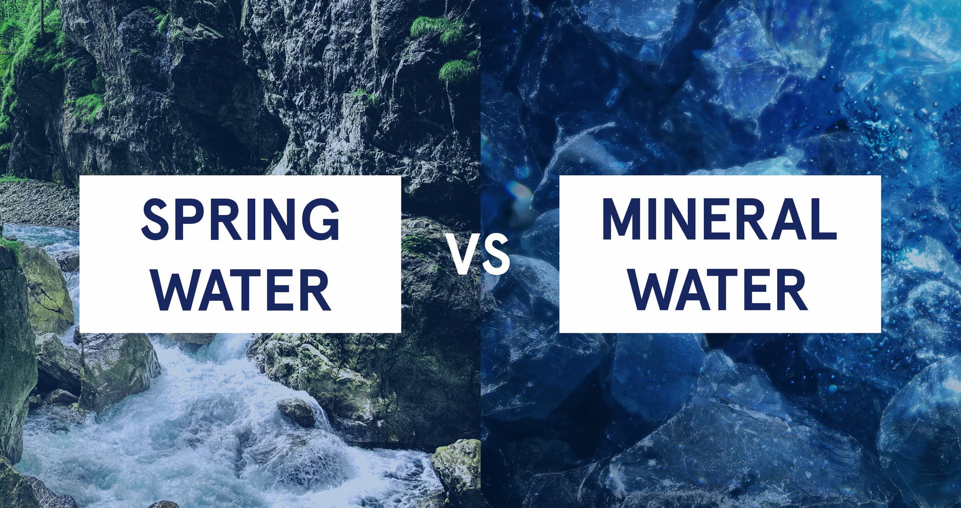 Spring vs mineral water what is the difference natural springs
